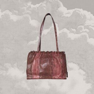 GUCCI Tom Ford Era Karung Exotic Skins pink gunmetal bag clutch 1999 Y2K